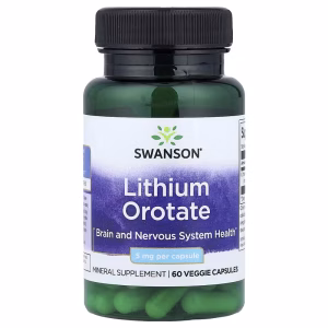 Swanson Lithium Orotate 5 mg – complément bien-être – prix Maroc
