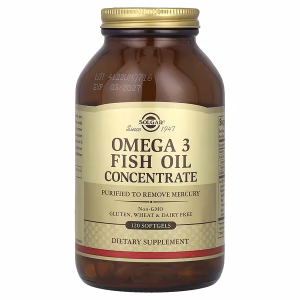 solgar omega 3 concentre 120 capsules huile de poisson maroc